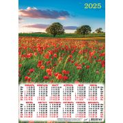 Календарь А3 2025 Природа Полевые цветы. Вечерние маки ПМ-25-103